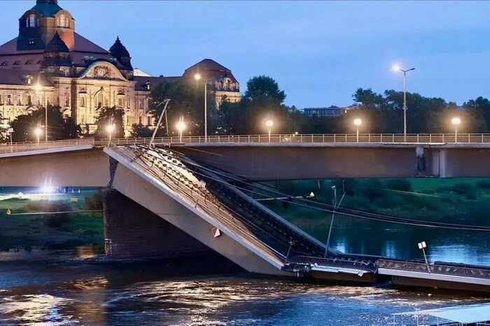 У Дрездені обвалився один із найважливіших мостів на Ельбі (відео)