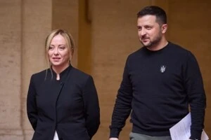 Мелоні неодноразово зустрічалась із Володимиром Зеленським для обговорення питань допомоги Україні