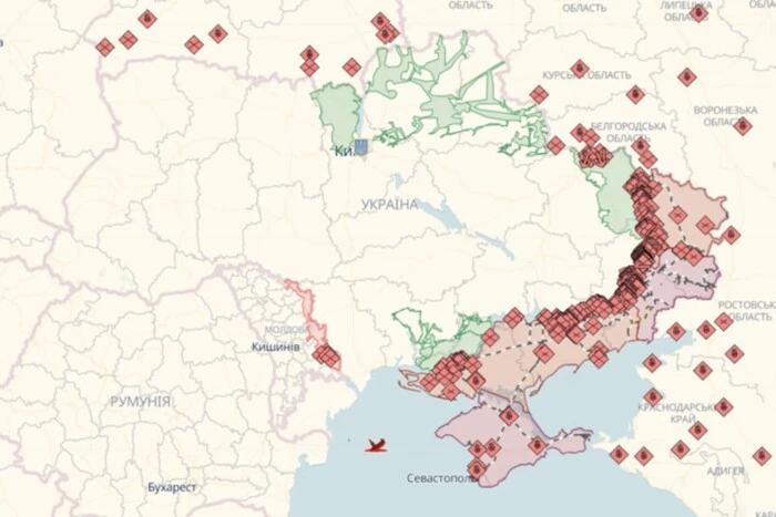 Онлайн-карта боевых действий в Украине на 1 ноября: ситуация на фронте