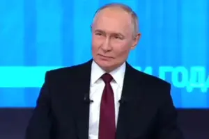 Володимир Путін на пресконференції за підсумками 2024 року