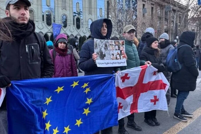 У Грузії люди шикуються в живий ланцюг: що він символізує