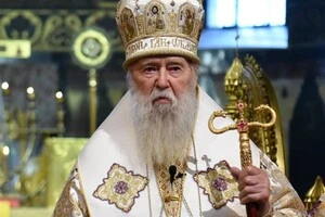 Святійший Патріарх Філарет проповідує у Володимирському соборі після богослужіння з нагоди дня пам'яті праведного Філарета Милостивого. Грудень 2024 року