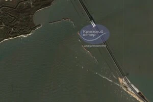 Супутникові знімки Керченського моста