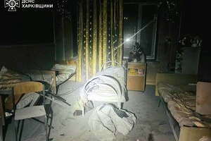 Наслідки пожежі в психоневрологічному інтернаті в місті Південне Харківської області