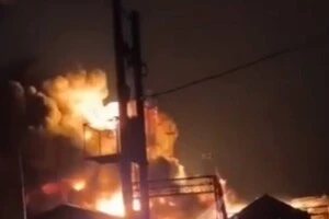 Пожежа на нафтобазі в Енгельсі