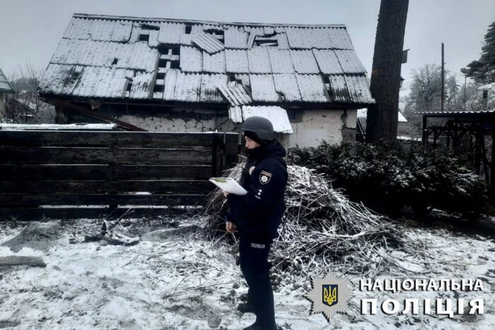 Атака дронів на Київщину: поліція показала наслідки (фото)