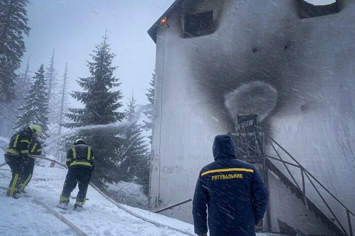 На Закарпатті горів відомий гірськолижний курорт