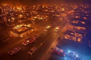 Вогонь не вщухає, знищено понад 12 тис. будівель: жахливі кадри з Лос-Анджелеса (фото, відео)