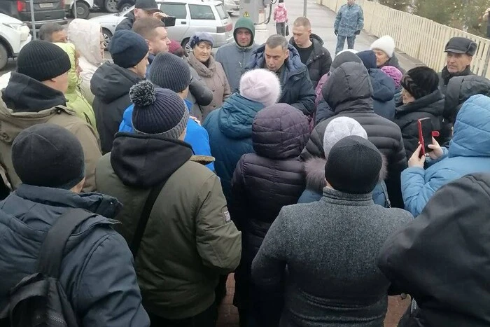 У Курську переселенці з прикордонних районів вишли на мітинг