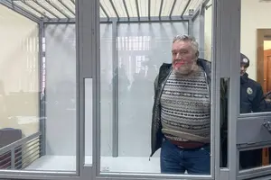 Полковник Ілля Лапін під час слухання суду у справі про неналежний захист від окупантів півночі Харківщини