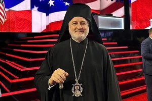 Архієпископ Елпідофор на з'їзді республіканців у США у липні 2024 року