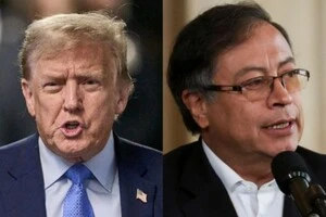 Президент США Дональд Трамп і президент Колумбії Густаво Петро