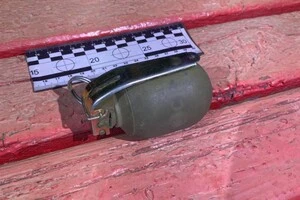 Жінка виявила гранату на зупинці громадського транспорту