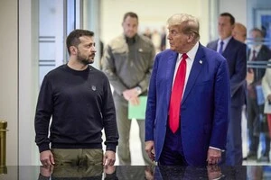 Володимир Зеленський і Дональд Трамп під час зустрічі в Трамп-тауер у Нью-Йорку, 27 вересня 2024 року