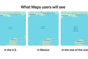 Починаючи з другої половини дня 10 лютого, користувачі Google Maps у США бачать вже змінену назву – Американська затока