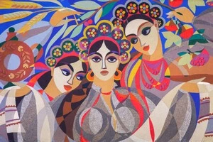 Фрагмент роботи Любові Панченко «Червона калина»