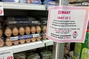 Вартість яєць в США стала рекордною за останні 10 років 