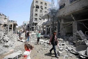 Зруйновані будинки внаслідок війни у Секторі Гази