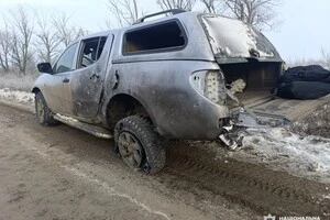Дрон влучив у авто, в якому перебували поліцейські