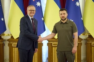 Президент України Володимир Зеленський зустрічався з прем’єр-міністром Австралії Ентоні Албенізі у Києві