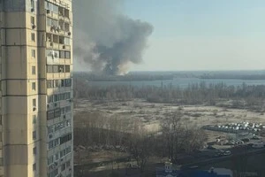 Кияни через пожежу у заказнику «Осокорківські луки» потерпають від диму 