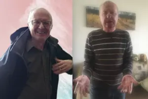 Світлина мешканця міста Суми Володимира Бойка до 2022 року, та – після пережитої атаки РФ