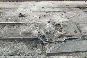 Пошкоджена внаслідок атаки колія