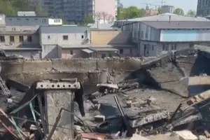 Зруйновані гаражі у Голосіївському районі столиці