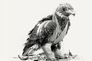 The Economist показав побитого та перев’язного орла, який є символом США