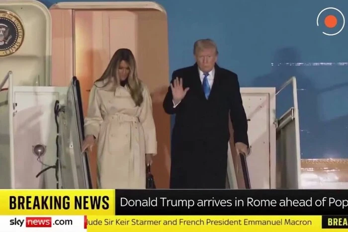 Трамп прибув до Риму на прощання з Папою Франциском