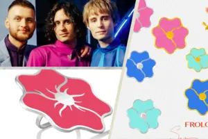 Прикраси виготовлені зі срібла та вкриті яскравою емаллю