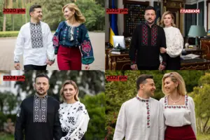 Зеленські у вишиванках: який образ найцікавіший за п'ять років? Порівняйте фото