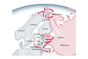 Потенційні гарячі точки в разі нападу Росії на північний фланг НАТО