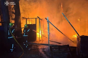 У столичному Гідропарку зайнялась пожежа (оновлено)