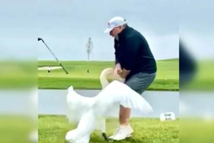 Спецпосланця Віткоффа атакував лебідь: кумедне фото від Трампа