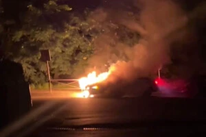 У Вишгороді на стоянці загорівся автомобіль