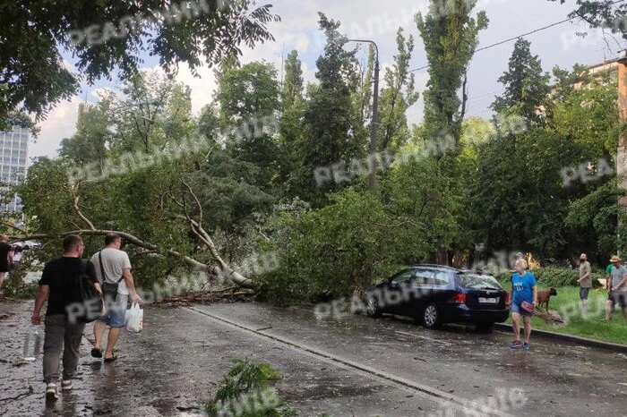 Злива з градом та шквальним вітром наробила лиха у Києві