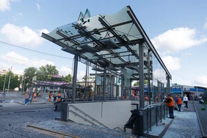 Рух транспорту біля метро «Святошин» та на вул. Івана Виговського відновлено