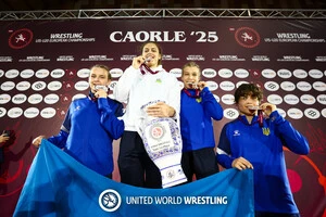 Збірна України з жіночої боротьби посіла перше командне місце на чемпіонаті Європи U20