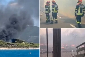 Туристи були налякані масштабними лісовими пожежами