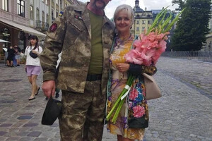 Фаріон та її побратим-військовий Олександр 