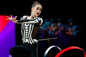 Онофрійчук виборола золото у вправах зі стрічкою та з булавами