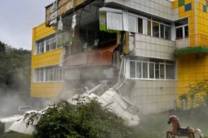 Внаслідок землетрусу частково зруйновано дитячий садочок