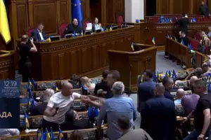 «Слуги» Неклюдов і Касай побилися під час засідання Ради (відео)