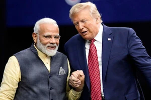 Прем'єр-міністр Індії Нарендра Моді та Трамп