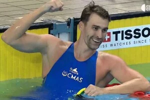 Артур Артамонов на 50 м у біластах фінішував третім