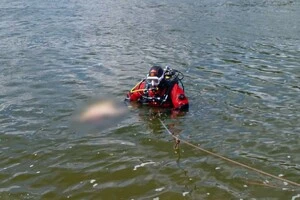 Рятувальники виявили тіло чоловіка на відстані 35 метрів від берега на шестиметровій глибині