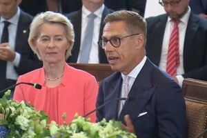 Голова Європейської комісі Урсула фон дер Ляєн та президент Фінляндії Александер Стубб