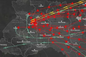 Масований удар по Україні: орієнтовний маршрут ракет та дронів уночі