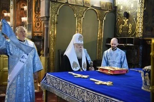 Патріарх Філарет долучився до богослужінь на свято Успіння